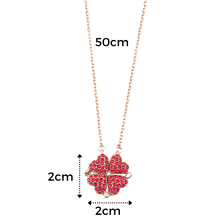 Cargar imagen en el visor de la galería, Collar Corazón Trébol 4 Hojas Ajustable - Ozerty