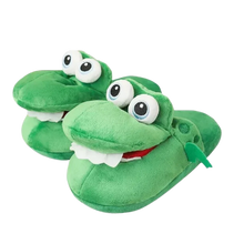 Cargar imagen en el visor de la galería, Zapatillas de andar por casa con forma de cocodrilo -EU 30-34/US 12.5-3.5/ UK 11.5-3 - Ozerty