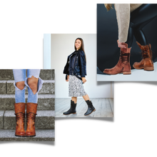 Cargar imagen en el visor de la galería, Botines vintage de cuero PU
- Ozerty