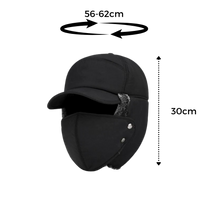 Cargar imagen en el visor de la galería, Gorra de protección facial y auditiva unisex a prueba de viento - Ozerty

