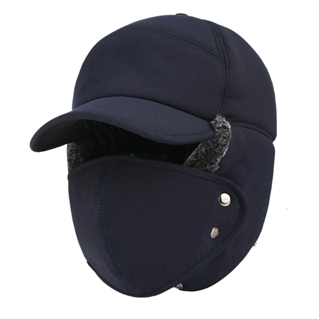 Gorra de protección facial y auditiva unisex a prueba de viento