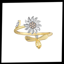 Cargar imagen en el visor de la galería, Anillo giratorio con forma de girasol
 - Ozerty
