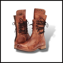 Cargar imagen en el visor de la galería, Botines vintage de cuero PU

 - Ozerty
